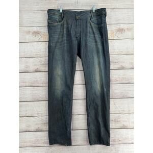 Diesel IAKOP Slim Straight Jeans Mens 38 Blue Medium Wash Denim